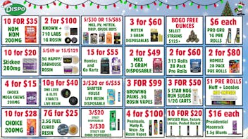 Dispo Hazel Park 🎅🏼$50 Free🎄New Customers🎁25% OFF PRE PACKS