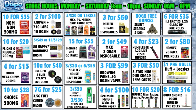 Dispo Hazel Park ☃️🎉HAPPY NEW YEAR FROM DISPO🎊🍾