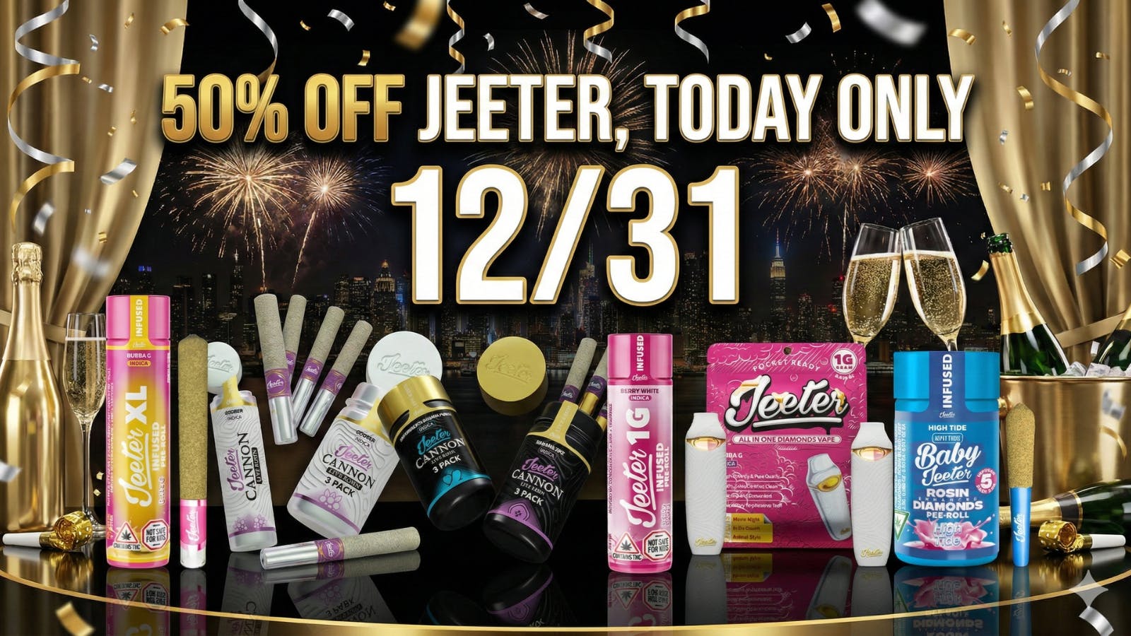 Dispo Hazel Park 😱50% OFF JEETER - 12/31 ONLY🎉