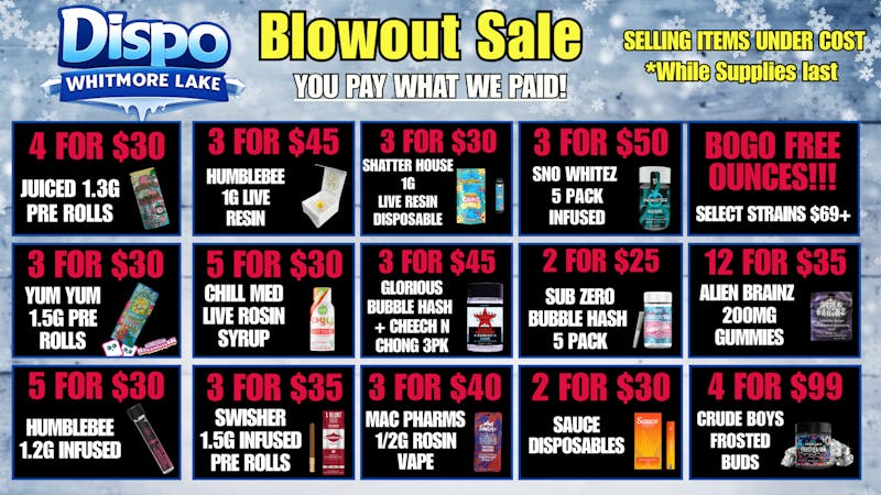Dispo - Whitmore Lake 🎁YOU PAY WHAT WE PAID🎁BLOWOUT SALE🤯