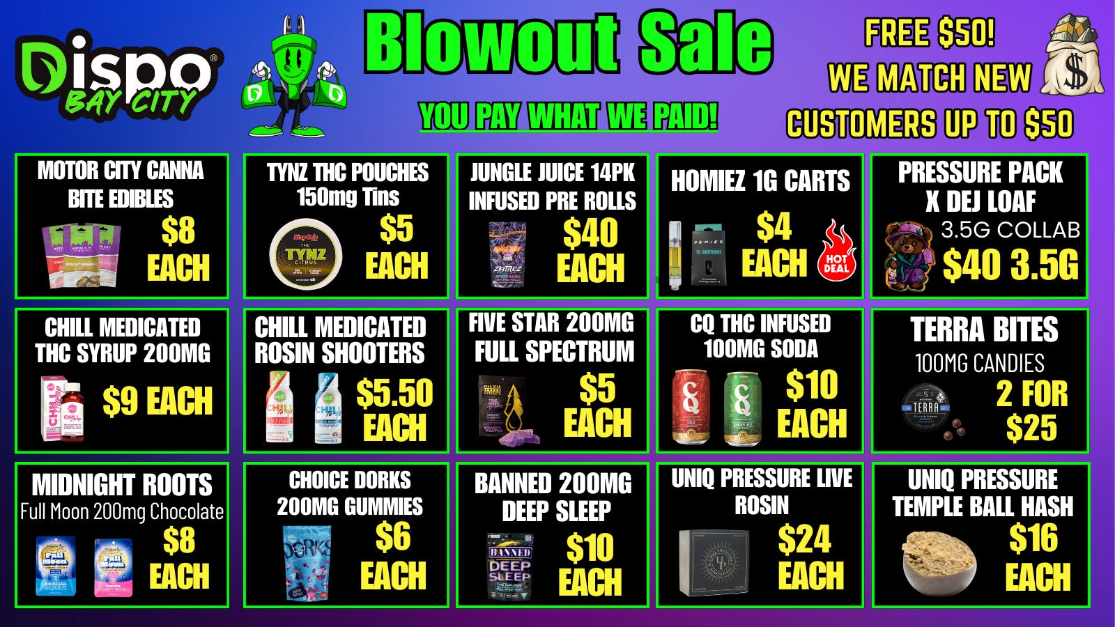 Dispo Bay City North 🤯YOU PAY WHAT WE PAID🎁HUGE BLOWOUT DEALS‼️