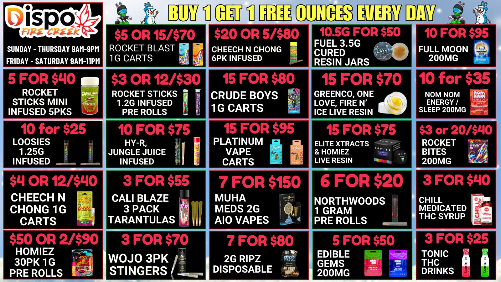 Fire Creek Battle Creek - Recreational ☃️B1G1 FREE OUNCES❄️EVERY DAY🏂