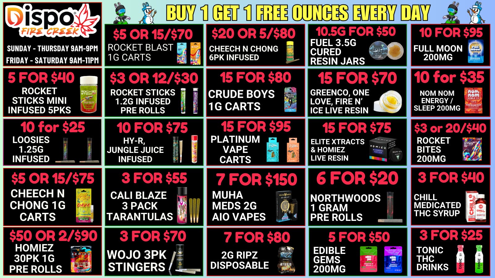 Fire Creek Battle Creek - Recreational ☃️B1G1 FREE OUNCES❄️EVERY DAY🏂