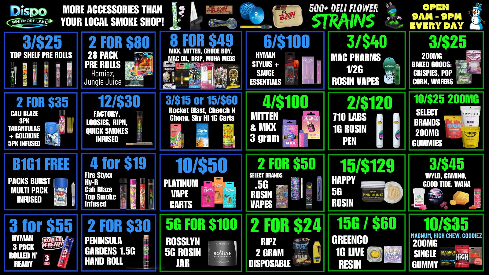 Dispo - Whitmore Lake 😱NO 24% TAX HERE!!🚫B1G1 FREE OUNCES😎