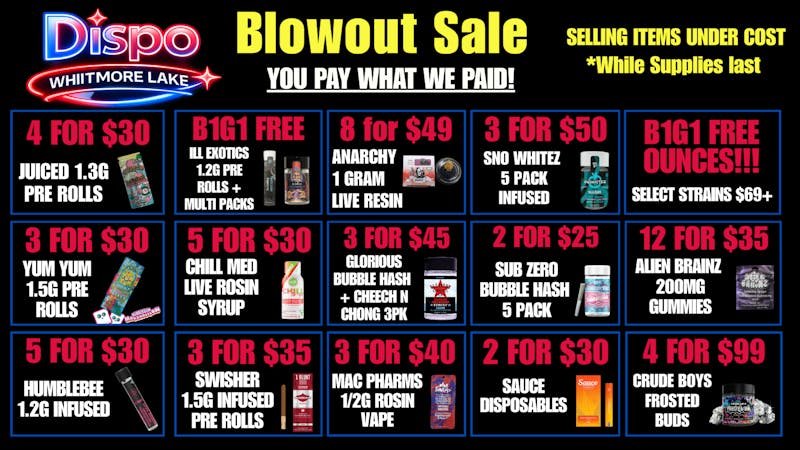 Dispo - Whitmore Lake 🎁YOU PAY WHAT WE PAID🎁BLOWOUT SALE🤯