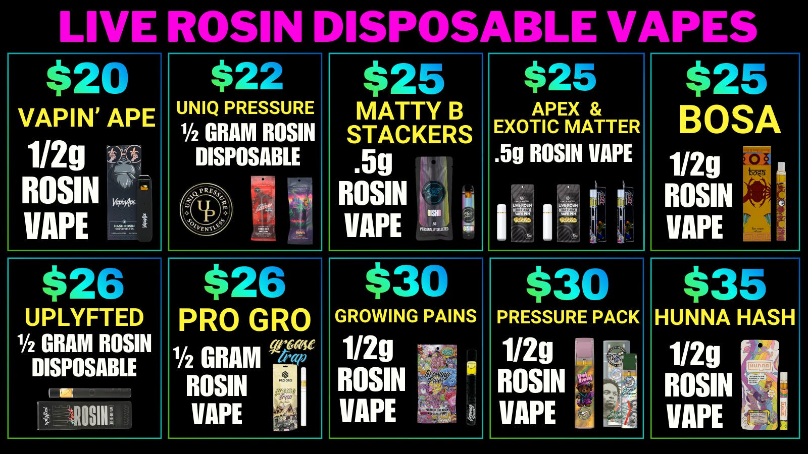 Dispo Romeo 🔥CHEAPEST LIVE ROSIN VAPES IN MICHIGAN🔥