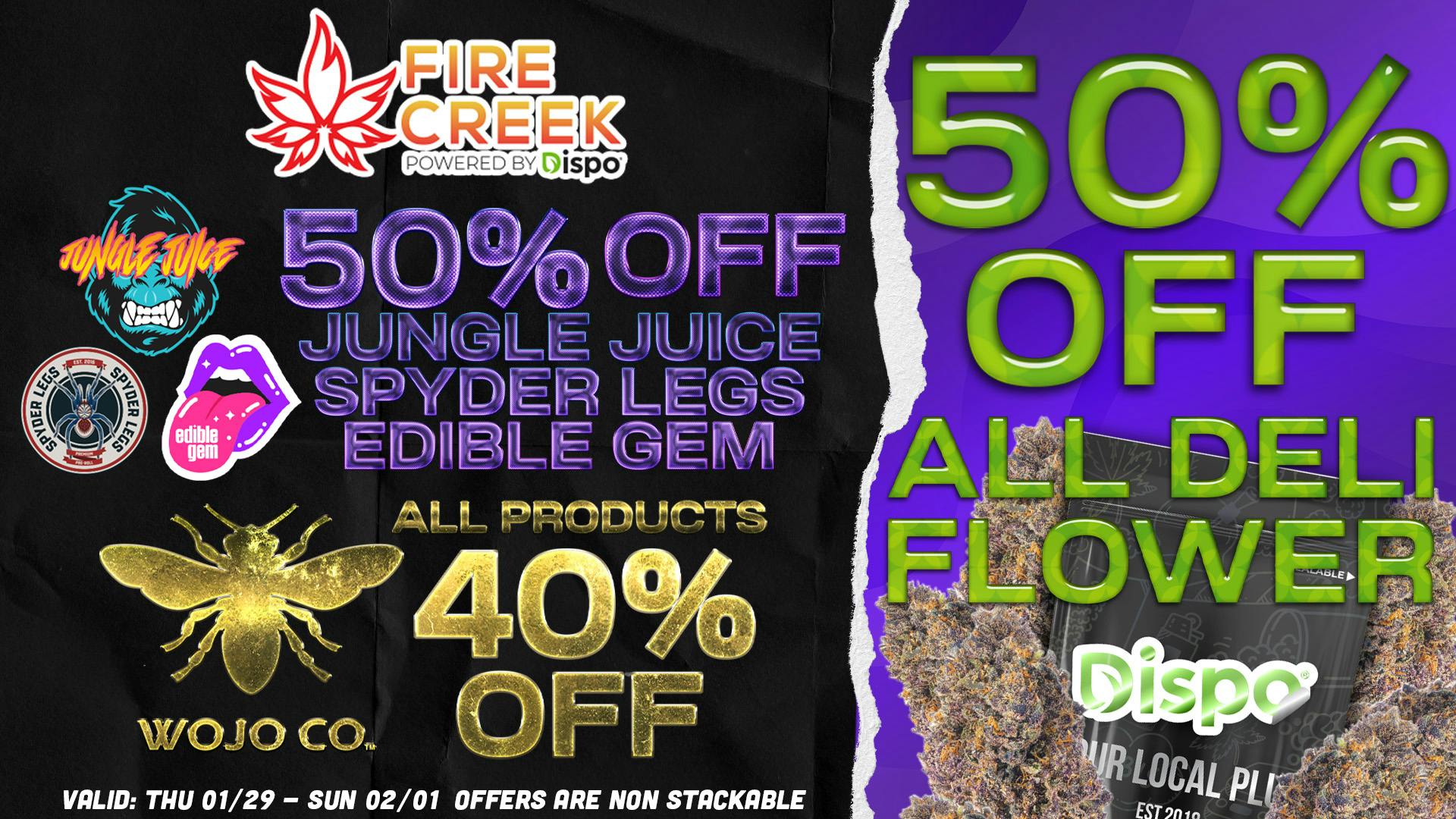 Fire Creek Battle Creek - Recreational 🤯50% OFF ALL DELI FLOWER, 40% OFF WOJO😱