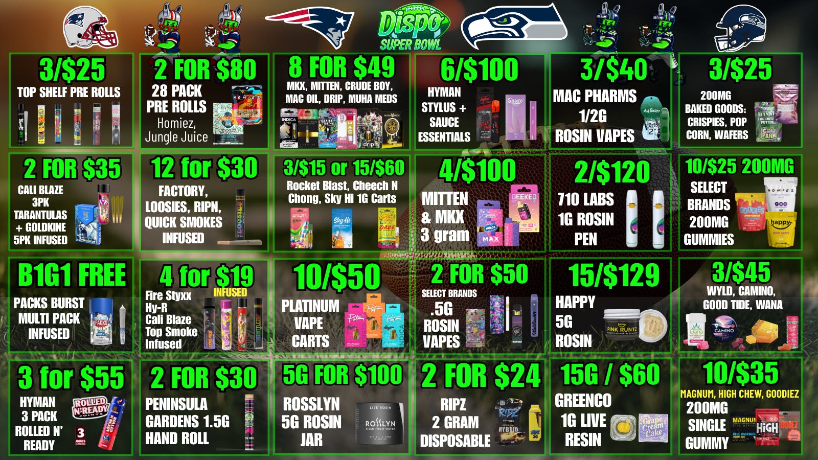 Dispo - Whitmore Lake 🏈SUPER BOWL STACK UP🏈B1G1 FREE OUNCES😎