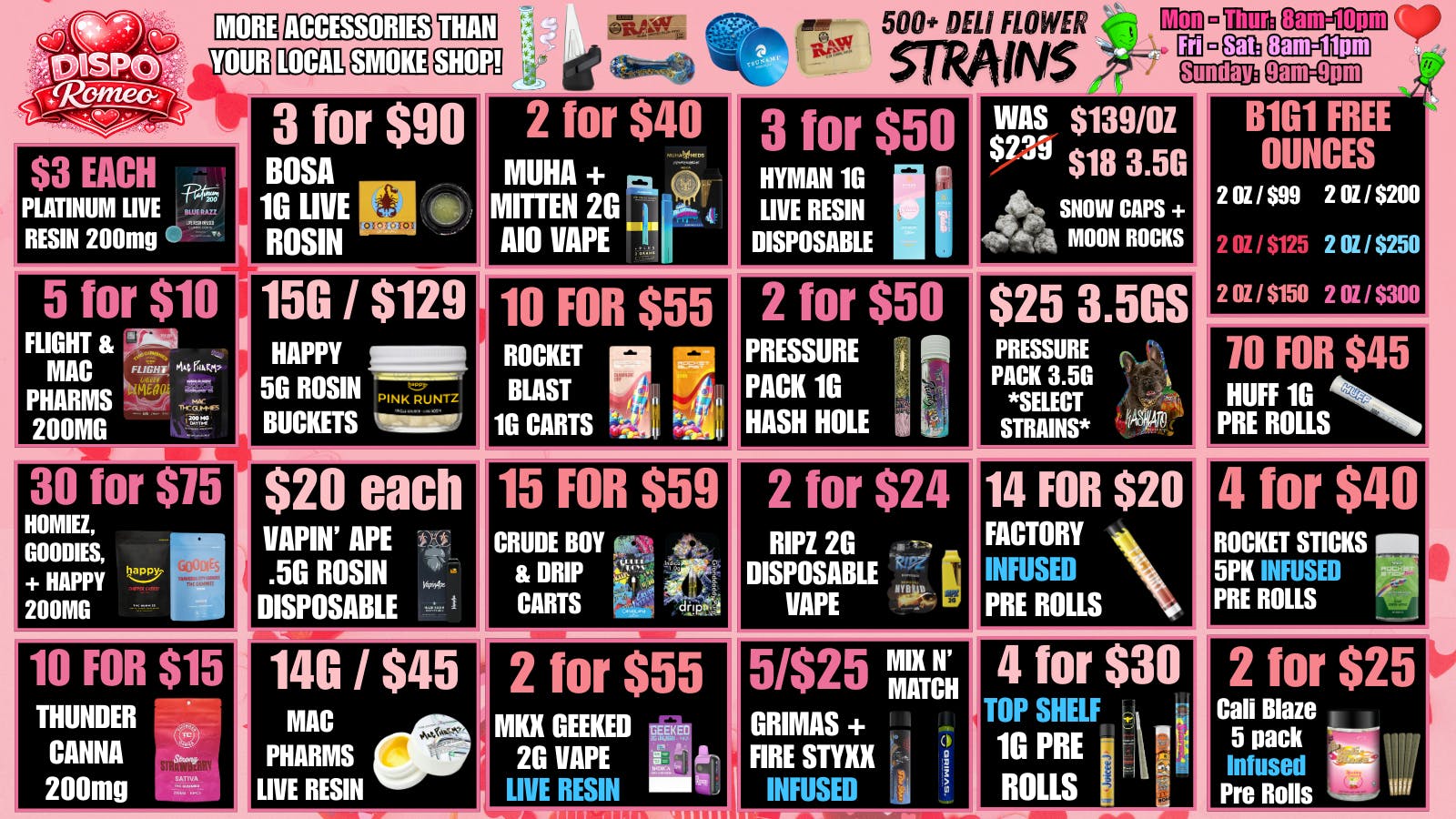 Dispo Romeo ❣️DISPO VALENTINE'S DEALS❣️ + B1G1 FREE OUNCES😎