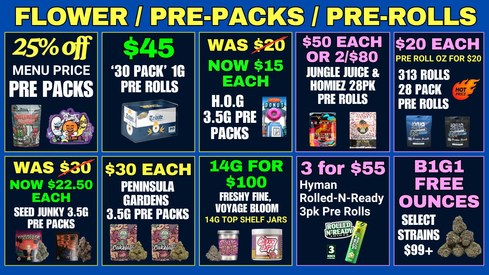 Dispo Hazel Park 💨FLOWER / PRE-PACKS / MULTI-PACK PRE ROLLS🔥