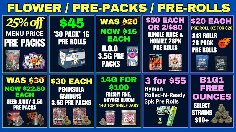 Dispo Hazel Park 💨FLOWER / PRE-PACKS / MULTI-PACK PRE ROLLS🔥