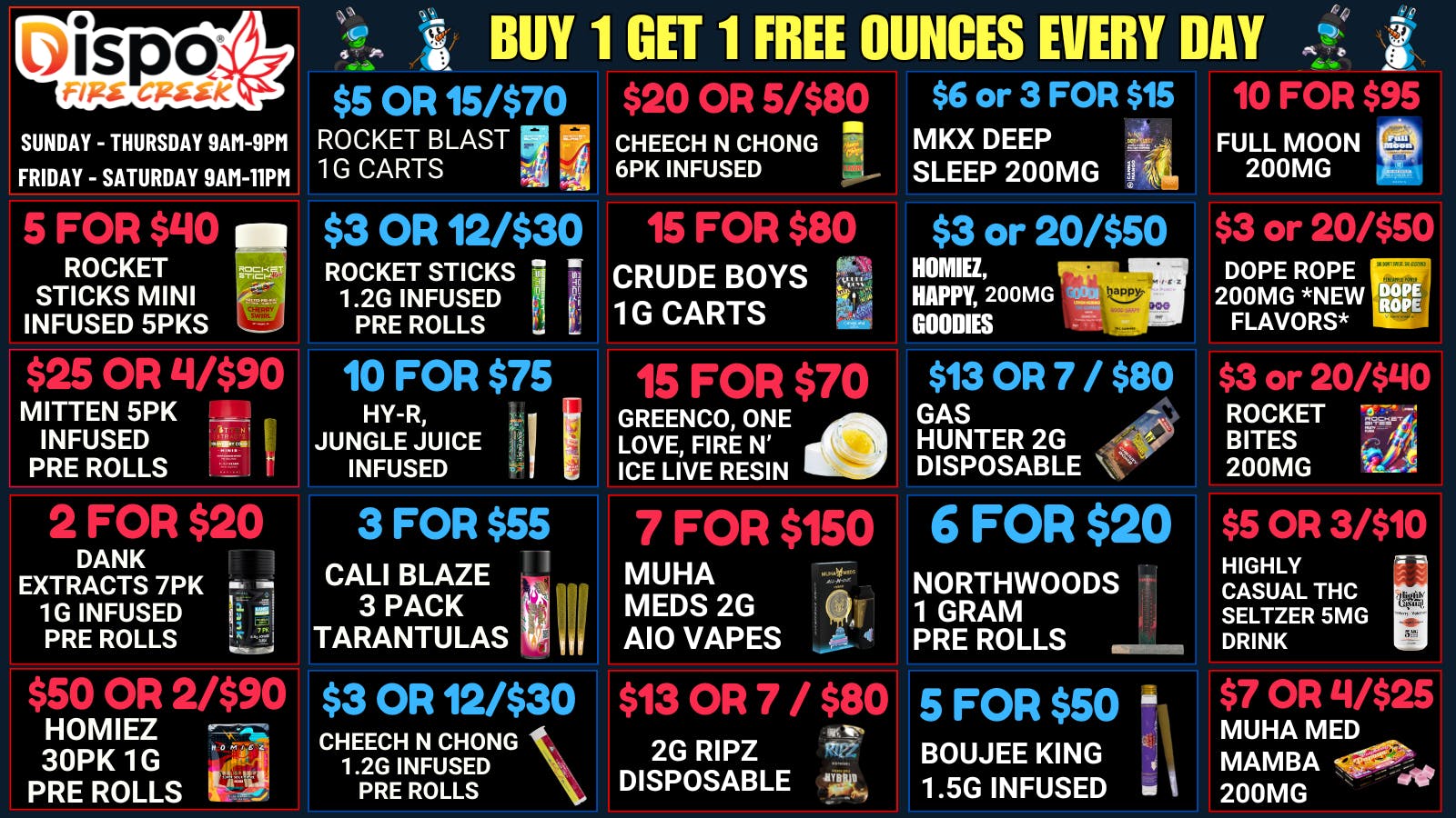 Fire Creek Battle Creek - Recreational ☃️B1G1 FREE OUNCES❄️EVERY DAY🏂