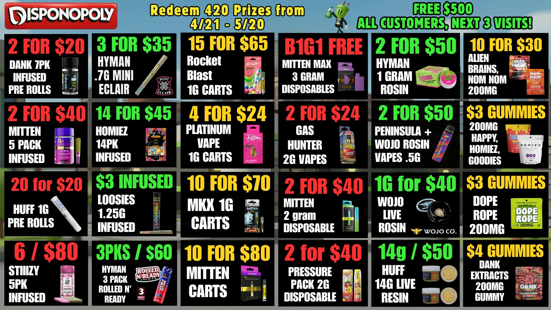 Dispo Bay City North 🎲B1G1 FREE OUNCES🎰+ $500 FREE ALL CUSTOMERS💰