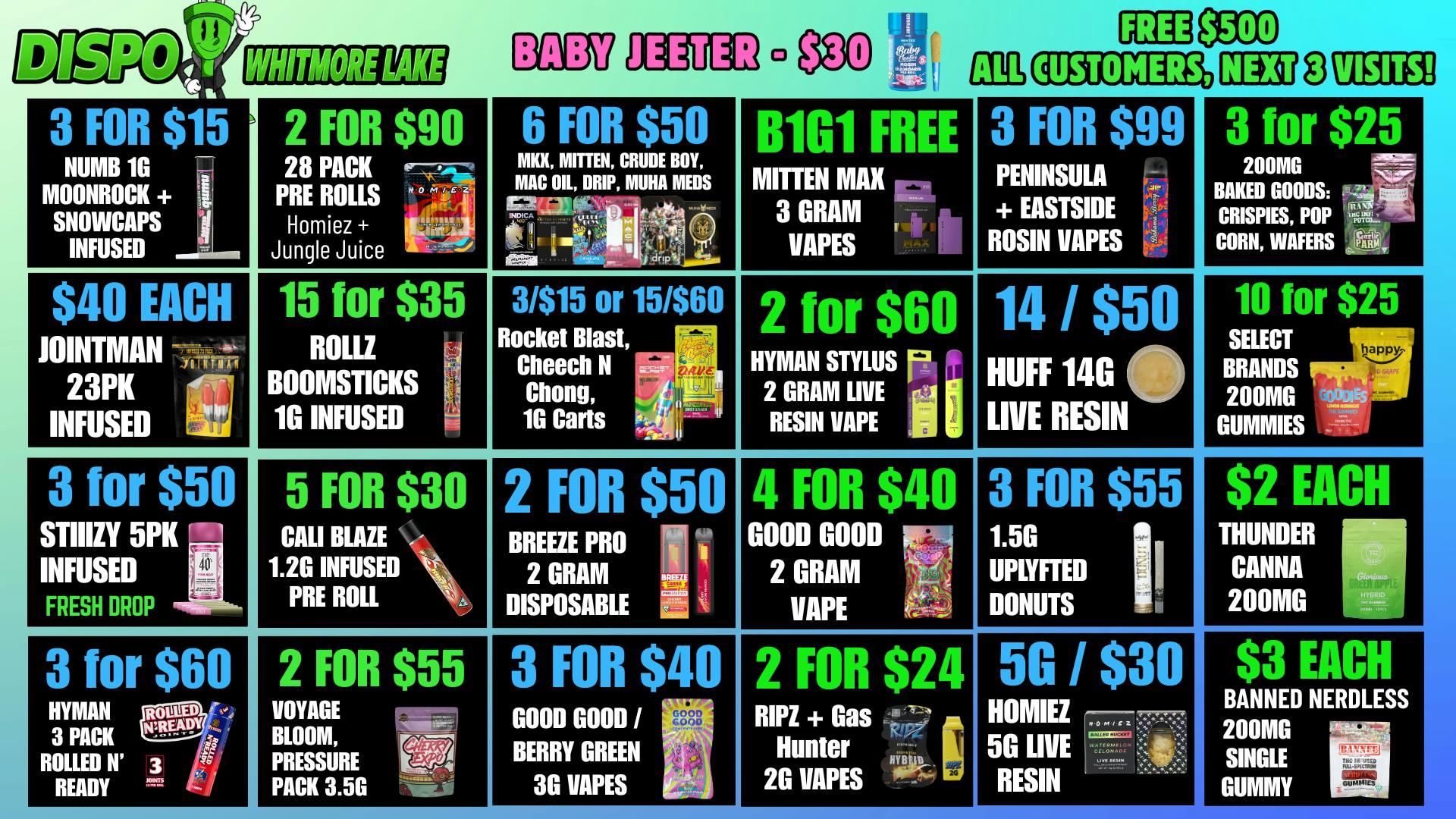 Dispo - Whitmore Lake 🎁B1G1 FREE OUNCES🎁$500 FREE ALL CUSTOMERS💰