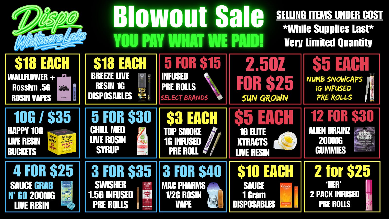 Dispo - Whitmore Lake 🎁YOU PAY WHAT WE PAID🎁BLOWOUT SALE🤯