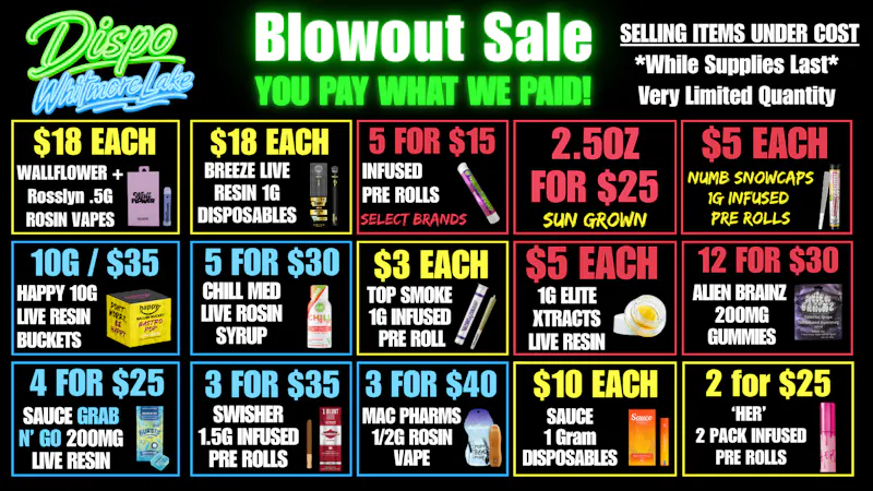Dispo - Whitmore Lake 🎁YOU PAY WHAT WE PAID🎁BLOWOUT SALE🤯