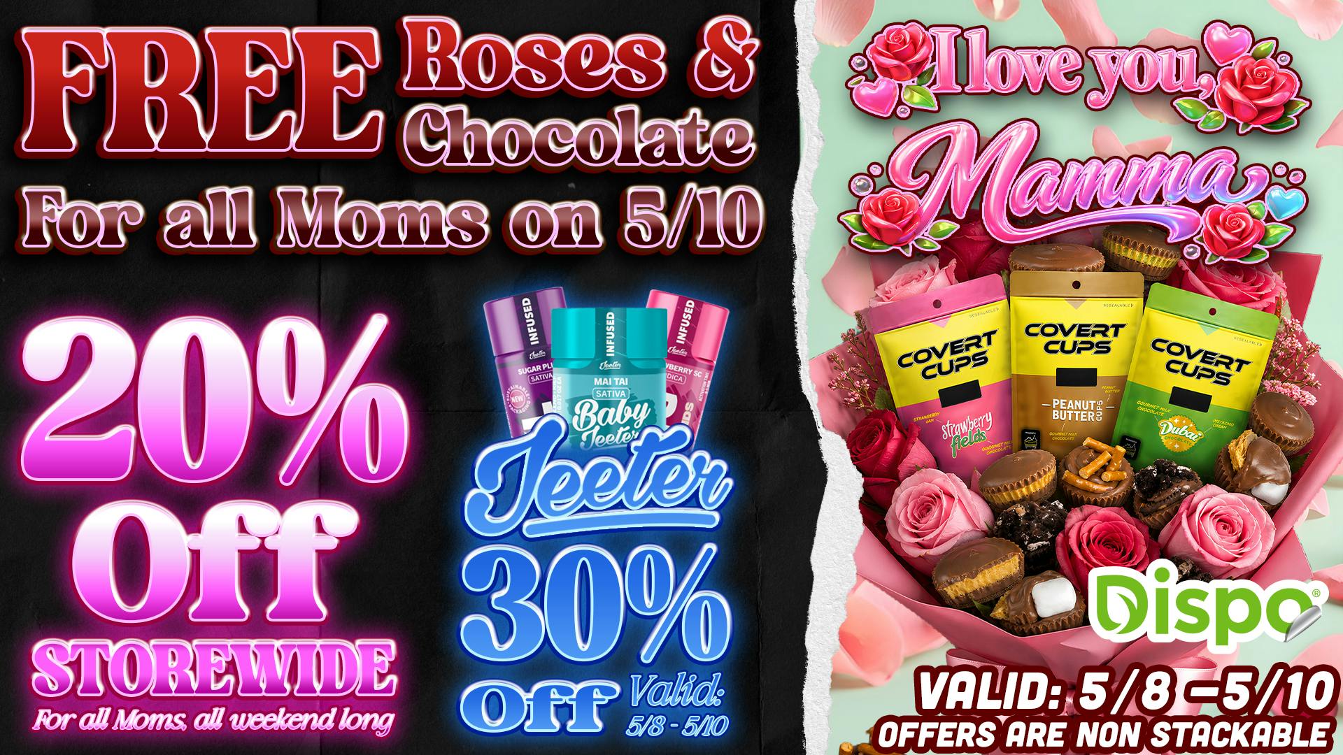 Dispo - Whitmore Lake 🌷20% off For Moms👩🏼30% off Jeeter🌹+ FREEBIES🎁