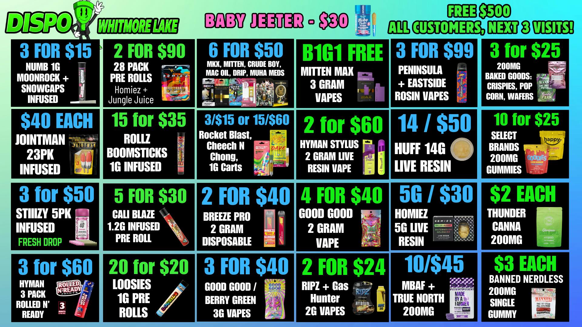 Dispo - Whitmore Lake 🎁B1G1 FREE OUNCES🎁$500 FREE ALL CUSTOMERS💰