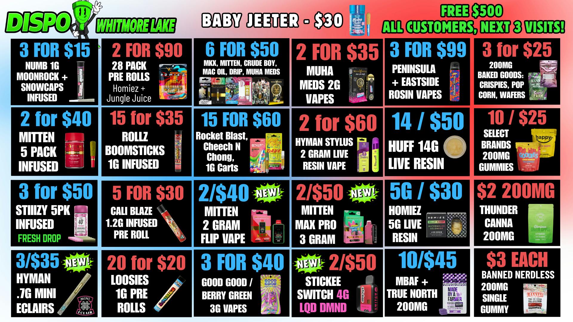 Dispo - Whitmore Lake 🎁B1G1 FREE OUNCES🎁$500 FREE ALL CUSTOMERS💰
