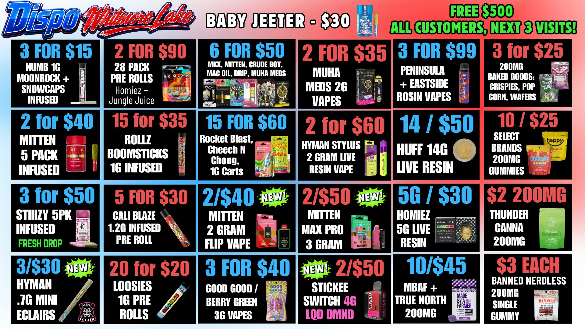 Dispo - Whitmore Lake 🎁B1G1 FREE OUNCES🎁$500 FREE ALL CUSTOMERS💰