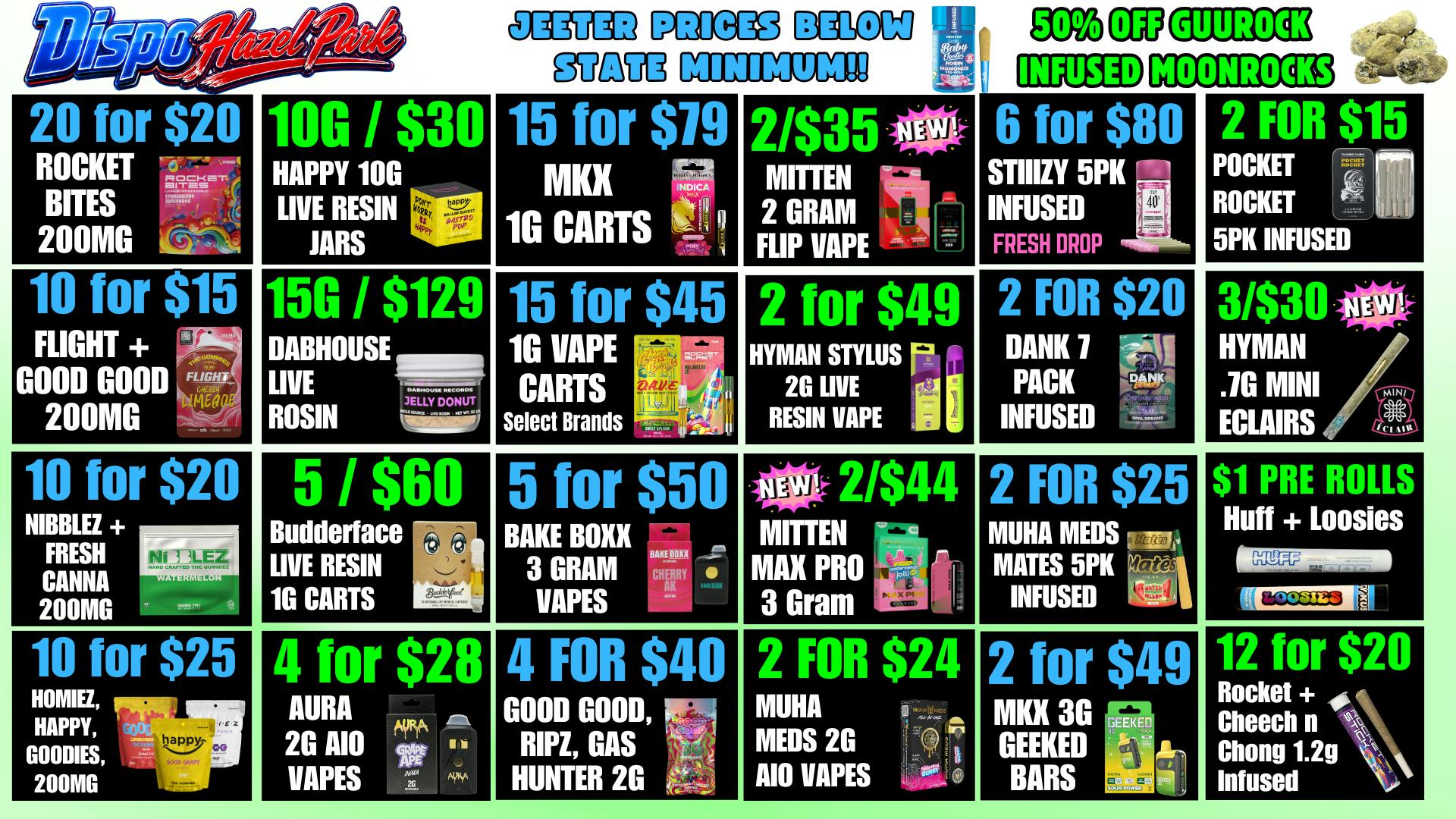 Dispo Hazel Park 🎁B1G1 FREE OUNCES🎁$500 FREE ALL CUSTOMERS💰