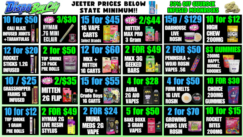 Dispo Bay City North 🎁B1G1 FREE OUNCES🎁+ $500 FREE ALL CUSTOMERS💰