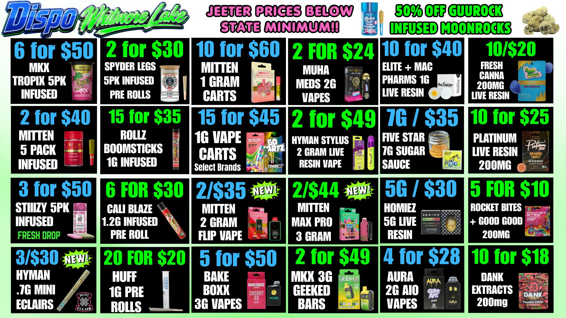 Dispo - Whitmore Lake 🎁B1G1 FREE OUNCES🎁$500 FREE ALL CUSTOMERS💰