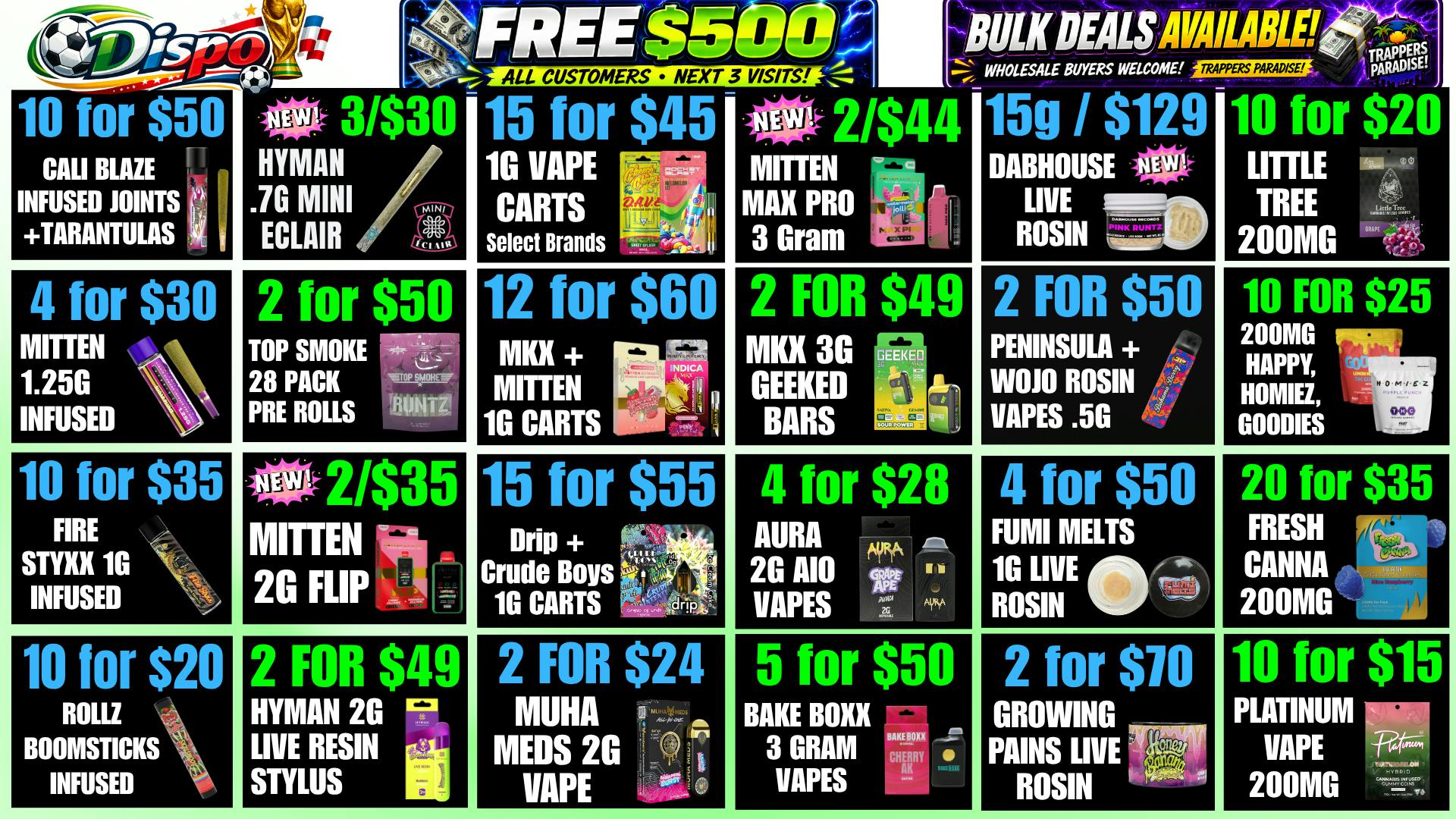 Dispo Bay City North 🎁B1G1 FREE OUNCES🎁+ $500 FREE ALL CUSTOMERS💰