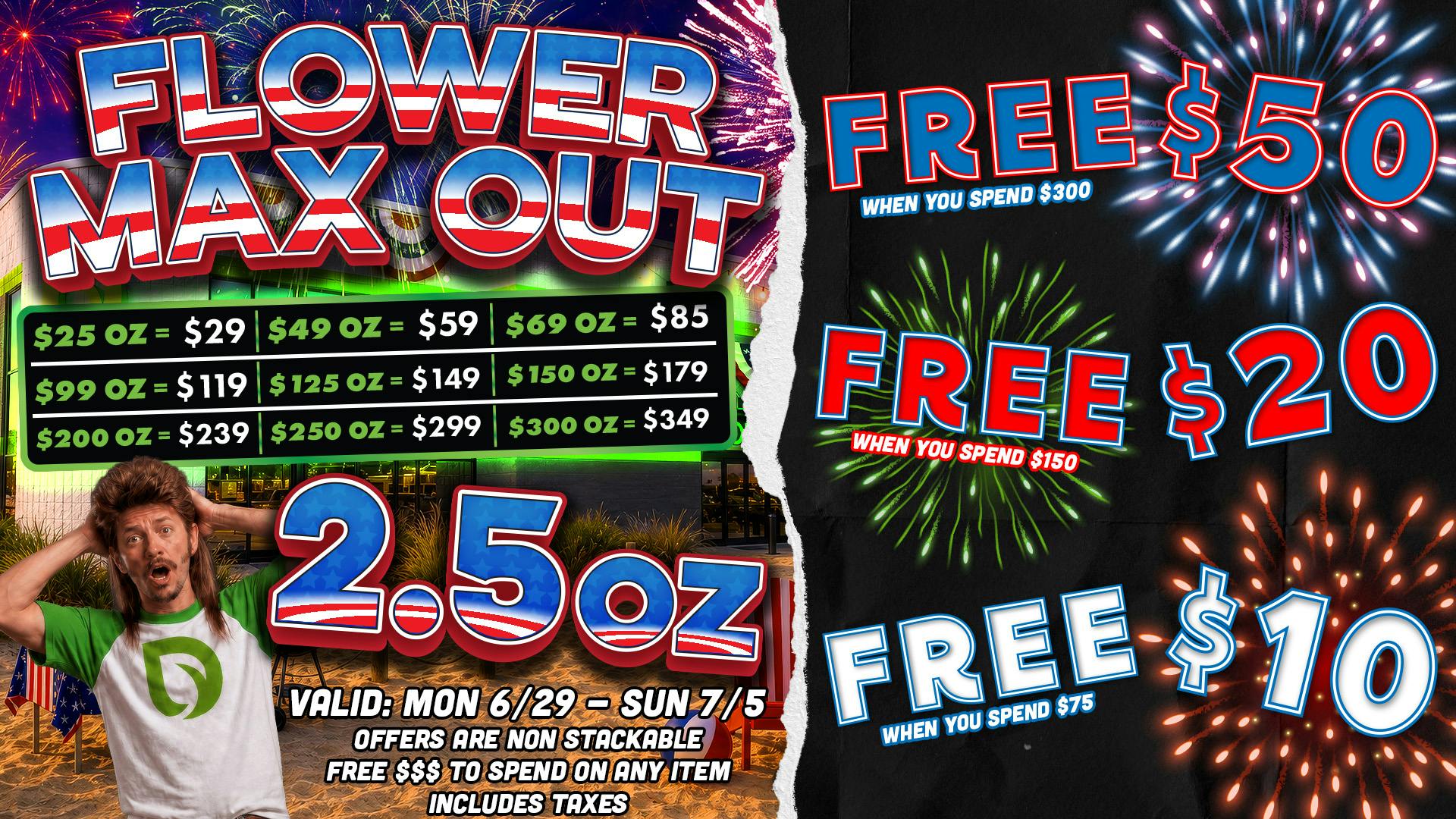 Dispo Hazel Park 🤩FREE $50, FREE $20, OR FREE $10💚2.5oz MAX DEALS
