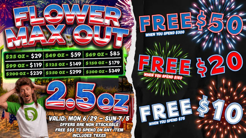 Dispo Hazel Park 🤩FREE $50, FREE $20, OR FREE $10💚2.5oz MAX DEALS