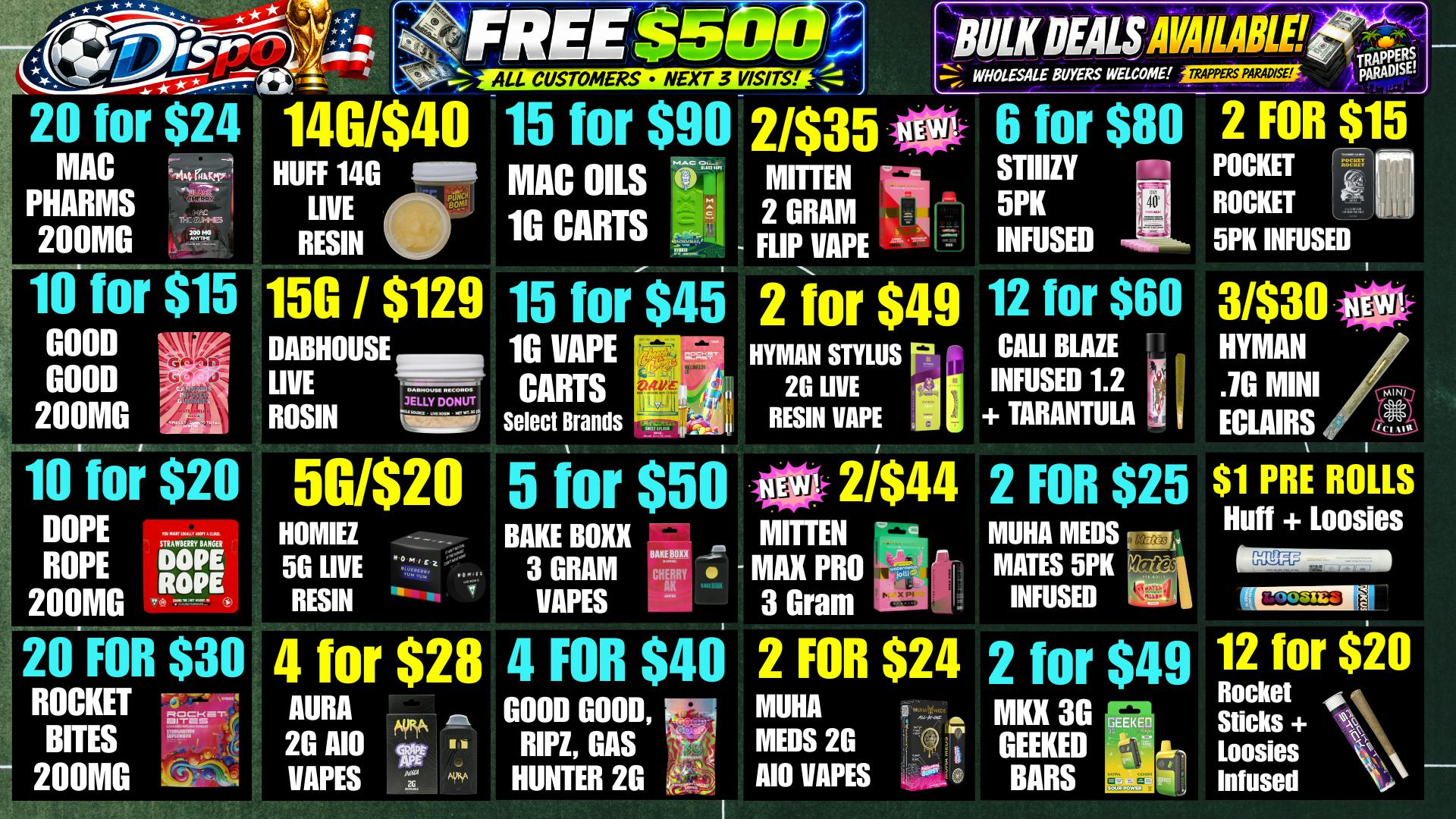 Dispo Hazel Park 🎁B1G1 FREE OUNCES🎁$500 FREE ALL CUSTOMERS💰