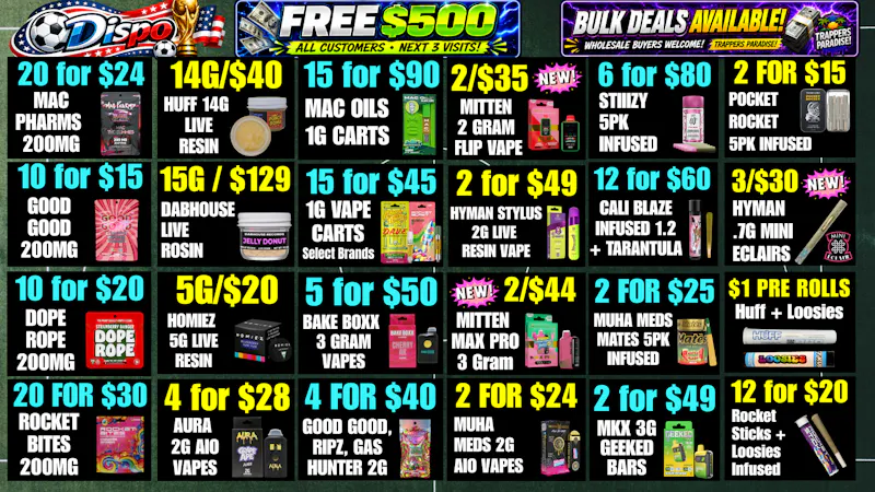 Dispo Hazel Park 🎁B1G1 FREE OUNCES🎁$500 FREE ALL CUSTOMERS💰