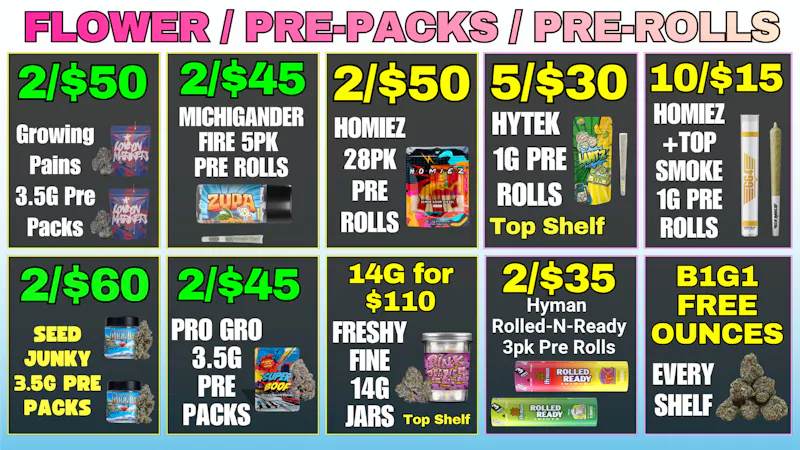 Dispo Hazel Park 💨FLOWER / PRE-PACKS / MULTI-PACK PRE ROLLS🔥