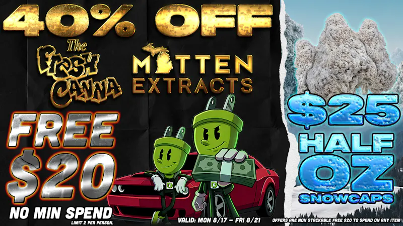 Dispo Bay City North FREE $20🎁40% OFF MITTEN EXTRACTS + FRESH CANNA🎁