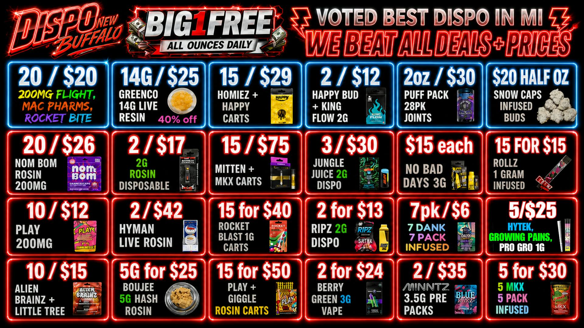 Dispo New Buffalo 💰WE BEAT ALL DEALS💰VOTED BEST DISPO IN NEW BUF😈