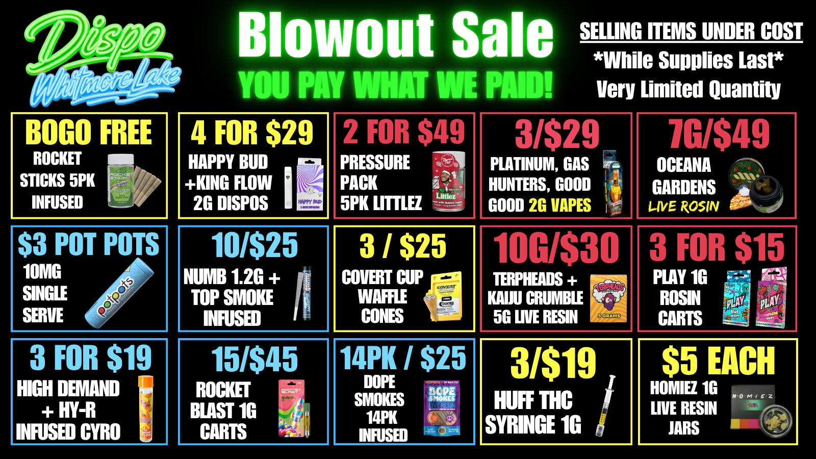 Dispo - Whitmore Lake 🎁YOU PAY WHAT WE PAID🎁BLOWOUT SALE🤯