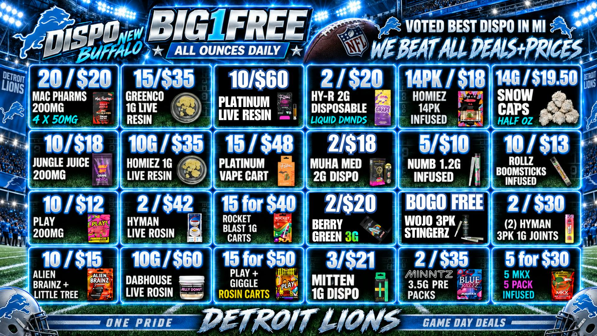 Dispo New Buffalo 🏈VOTED BEST DISPO IN MI🏈LOWEST PRICES + DEALS😈