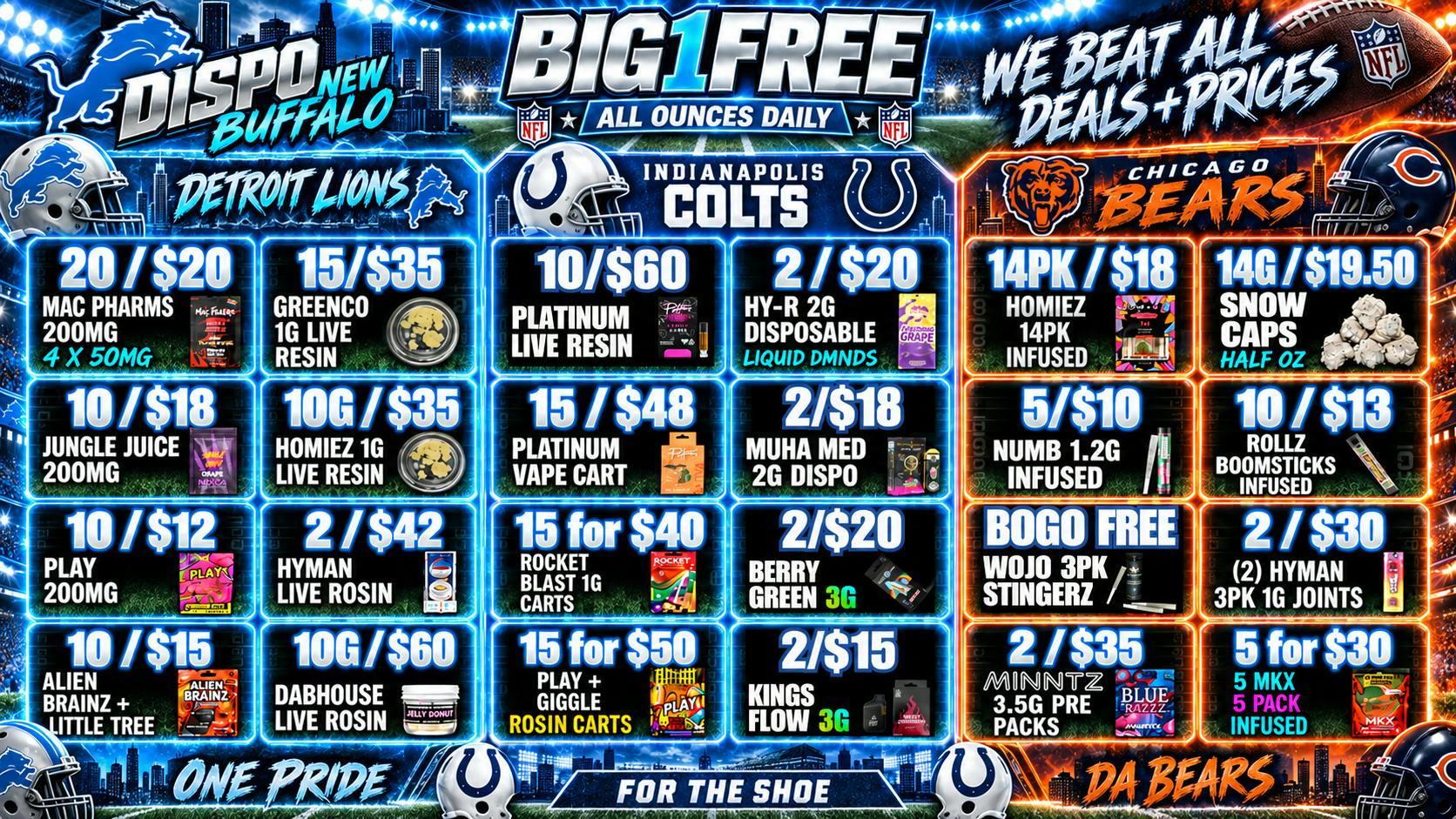 Dispo New Buffalo 🏈VOTED BEST DISPO IN MI🏈LOWEST PRICES + DEALS😈