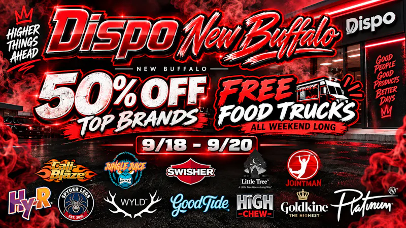 Dispo New Buffalo 🔥50% OFF BRANDS + FREE FOOD TRUCKS ALL WEEKEND🍔