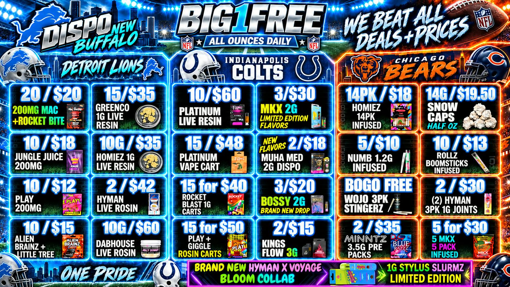 Dispo New Buffalo 🏈VOTED BEST DISPO IN MI🏈LOWEST PRICES + DEALS😈