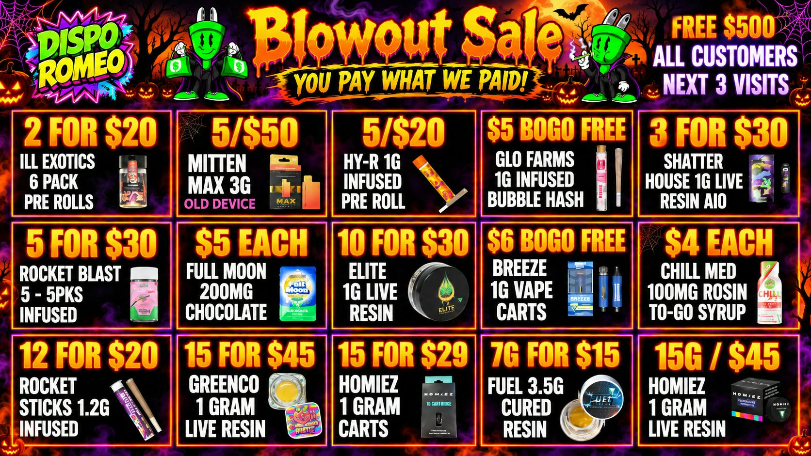 Dispo Romeo 😈YOU PAY WHAT WE PAID😈BLOWOUT SALE‼️