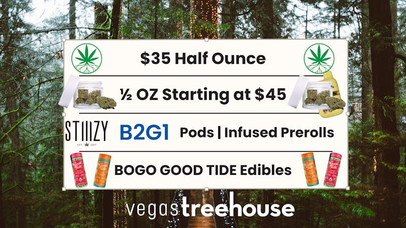 Vegas Treehouse DAILY DEALS AT VEGAS TREEHOUSE