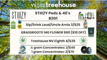 Vegas Treehouse DAILY DEALS AT VEGAS TREEHOUSE