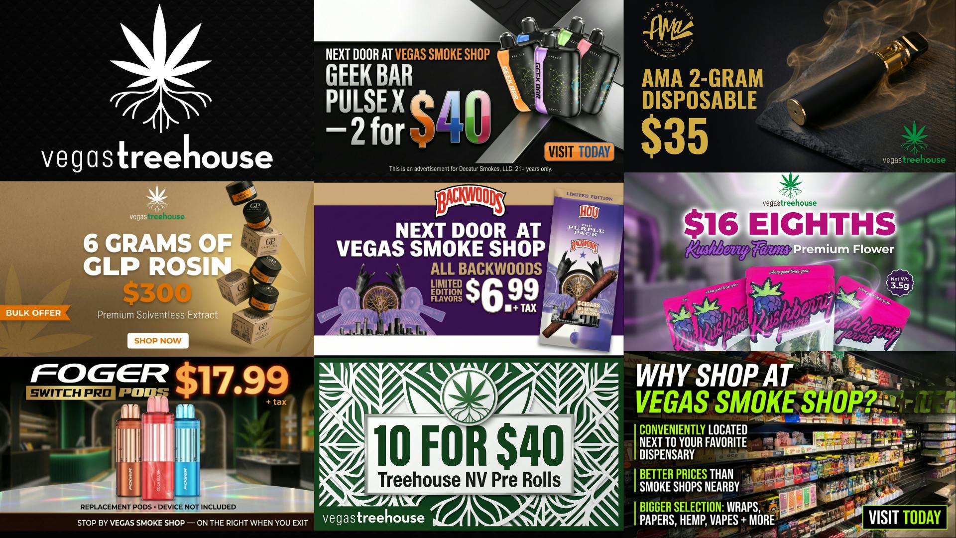 Vegas Treehouse VEGAS TREEHOUSE WEEKEND DEALS!