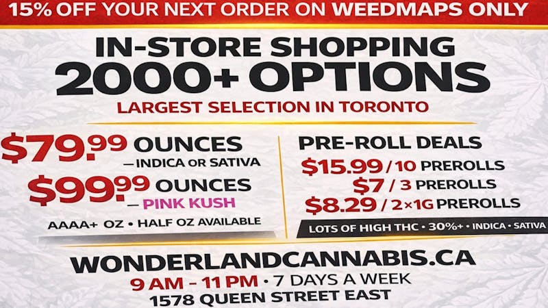 Wonderland Cannabis 15% OFF + 2000 OPTIONS!!