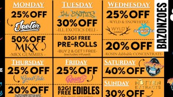 Bazonzoes | Walled Lake | Rec October Daily Deals at Bazonzoes!
