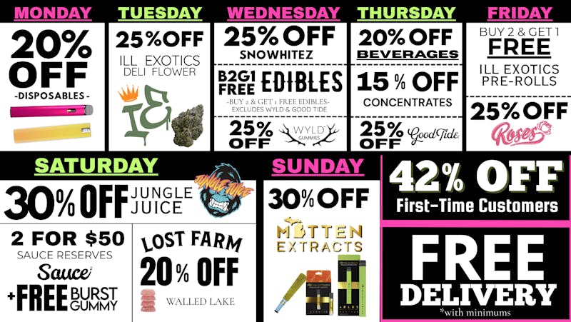 Bazonzoes | Walled Lake | Rec December Days of the Week at Bazonzoes