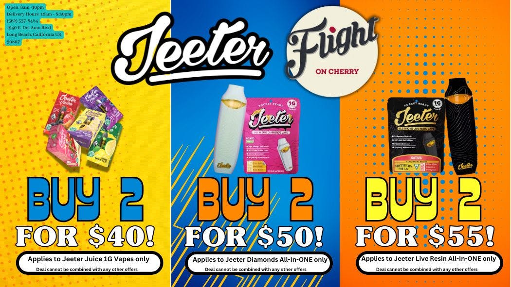 Flight On Cherry Buy 2 for $$ - JEETER VAPES