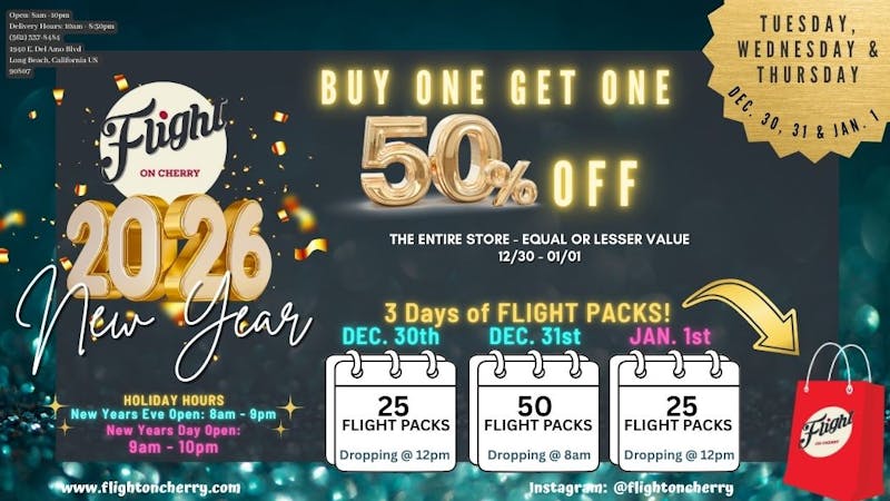 Flight On Cherry BOGO 50% OFF storewide