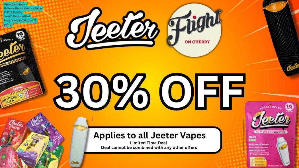 Flight On Cherry 30% OFF Jeeter VAPEs